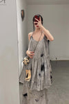 MUTEDANCE Halter Dyed Double Dress MD22SS70 Grey PM30
